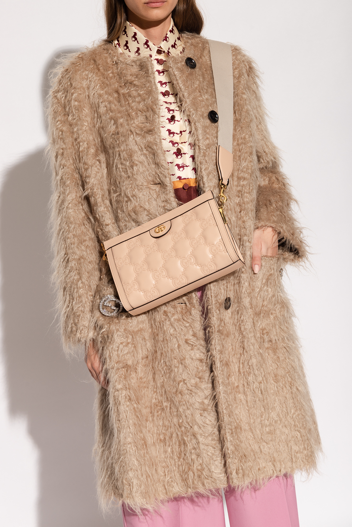 Gucci faux hot sale fur coat